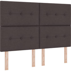 Vidaxl - Tête de lit capitonnée Marron foncé 140 cm en tissu