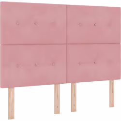 Cette tête de lit capitonnée moderne a un look frais qui ajoute une touche douce et stylée à n'importe quelle chambre. Avec s ...