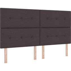 Tête de lit capitonnée marron foncé 180 cm en tissu Vidaxl