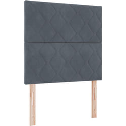 Vidaxl - Tête de lit design blocs de diamant gris foncé 90 cm velours, Tête de lit design blocs de diamant gris foncé 180 cm velours