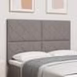 vidaXL Tête de lit taupe à design blocs de diamant de 160 cm en tissu