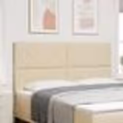 vidaXL Tête de lit design blocs diamant crème 180 cm tissu