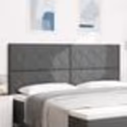 vidaXL Cabeçalho en gris foncé avec design en blocs de diamant, 200 cm en tissu