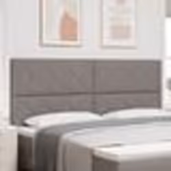 vidaXL Tête de lit taupe design blocs de diamant 200 cm en tissu