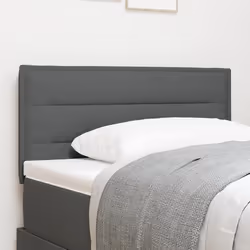 vidaXL Tête de Lit LED Design Lignes Gris Foncé 80 cm Tissu 3337965