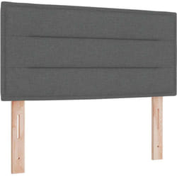 Tête de lit led avec des lumières à led Gris foncé 90 cm tissu Vidaxl