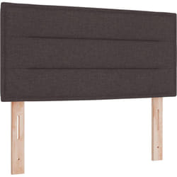 Têtière LED Design Lignes Marron Foncé 90 cm Tissu vidaXL