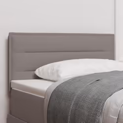 vidaXL Tête de lit Design Lignes Taupe 90 cm Tissu 3337975