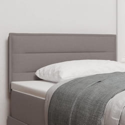 vidaXL Tête de lit Design Lignes Taupe 90 cm Tissu 3337975