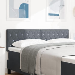 Tête De Lit Led Argyle Manuel Gris Foncé 144 Cm Velours Vidaxl
