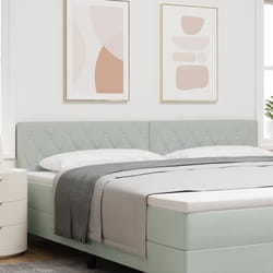 Tête De Lit Led Argyle Gris Clair 100 Cm Velours Vidaxl