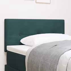 Tête de lit LED vidaXL Capitonnée Vert Foncé 90 cm Velours 3338106