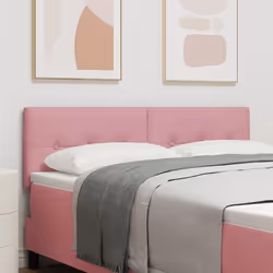 vidaXL Tête de Lit Capitonnée Rose 72 cm Velours 3338134