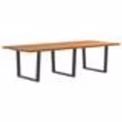vidaXL Table à manger 280x120x74 cm bois de chêne massif rectangulaire
