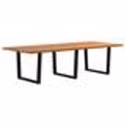 vidaXL Table à manger 280x120x74 cm bois de chêne massif rectangulaire