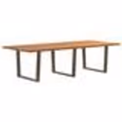vidaXL Table à manger 280x120x74 cm bois de chêne massif rectangulaire
