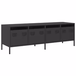 VidaXL 3307149, Noir, Acier, Acier, 2020 mm, 390 mm, 435 mm