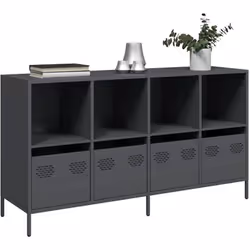 Ce buffet au design pratique est un véritable accroche-regard pour votre décoration intérieure. Robuste et stable : l'acier l ...