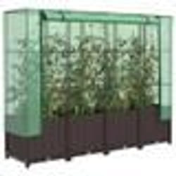 vidaXL Jardinière surélevée avec housse aspect rotin 160x40x138 cm