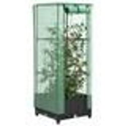 vidaXL Jardinière surélevée avec housse aspect rotin 40x40x123 cm
