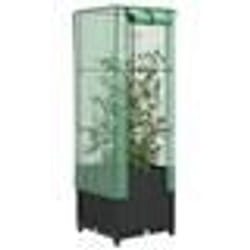 vidaXL Jardinière surélevée avec housse aspect rotin 40x40x139 cm