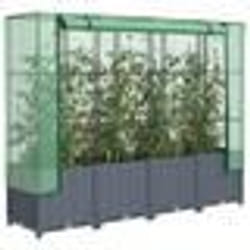 vidaXL Jardinière surélevée avec housse aspect rotin 160x40x138 cm