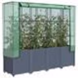 vidaXL Jardinière surélevée avec housse aspect rotin 160x40x153 cm