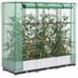 vidaXL Jardinière surélevée avec housse aspect rotin 120x40x123 cm