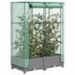 vidaXL Jardinière surélevée avec housse aspect rotin 80x40x123 cm