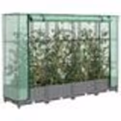 vidaXL Jardinière surélevée avec housse aspect rotin 160x40x123 cm