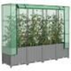 vidaXL Jardinière surélevée avec housse aspect rotin 160x40x138 cm