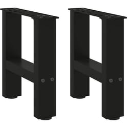 Pieds de table basse Noir 2 pièces 30 x (30-31) cm Acier vidaXL