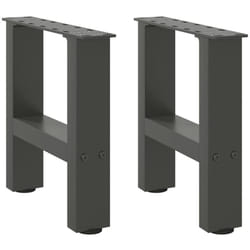 Vidaxl - Pieds de table basse Anthracite 2 pièces 30 x (30-31) cm Acier