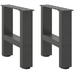 Pieds de table basse Anthracite 2 pièces 40 x (30-31) cm Acier Vidaxl