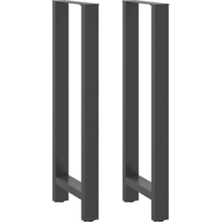 Vidaxl - Pieds de table de bar Anthracite 2 pièces 40 x (110-111) cm Acier