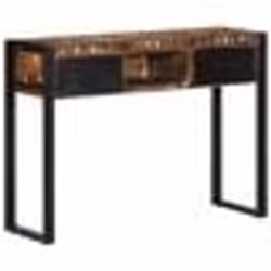 vidaXL Table console multicolore 100x35x75 cm bois massif récupération