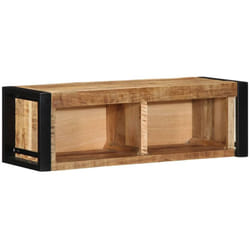 Vidaxl - Meuble tv 80x30x25 cm bois massif de manguier brut