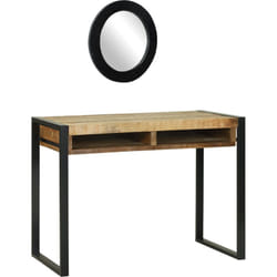 Vidaxl - Coiffeuse Marron 100 X 50 X 75 Cm Bois De Manguier Massif