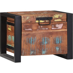 Vidaxl - Coffres de rangement 40x30x30cm Bois massif de récup'et métal