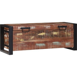 Coffres de rangement 80x30x30cm en bois massif récupéré et métal Vidaxl