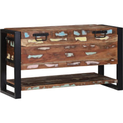 Vidaxl - Boîte de rangement Multicolore 80x35x45 cm Bois massif récupéré