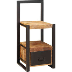 Support valet Marron 40 x 40 x 90 cm Bois de manguier massif Vidaxl