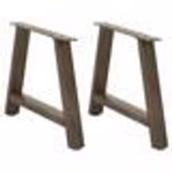 vidaXL Pieds de table basse en forme de A, 2 pièces, 70 x (42-43) cm, acier