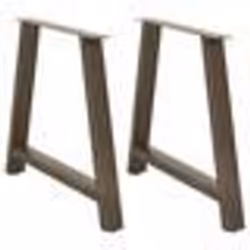 vidaXL Pieds de table à manger en forme de A 2 pièces 90 x (72-73) cm Acier