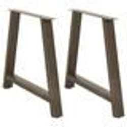 vidaXL Pieds de table à manger en forme de A 2 pièces 90 x (72-73) cm Acier