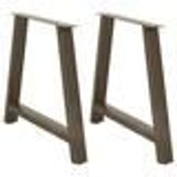 vidaXL Pieds de table à manger en forme de A, 2 pièces, 100 x (72-73) cm, acier
