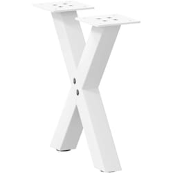 Pieds de table basse forme de x 2 pcs blanc 30x(30-31) cm acier - Vidaxl