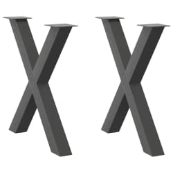 vidaXL Pieds de table à manger X 70x72-73 cm