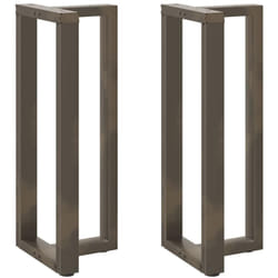 Vidaxl - Pieds de table de bar en forme de t, 2 pièces, noir, 40 x 35 x (100-101) cm, acier