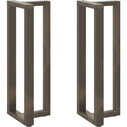 Vidaxl - Pieds de table de bar en forme de t, 2 pièces, noir, 50 x 35 x (110-111) cm, acier